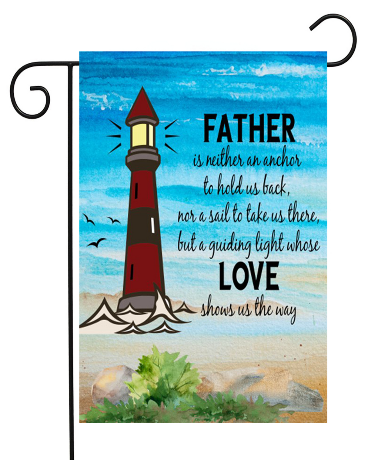 Father Lighthouse Garden Flag #G2520