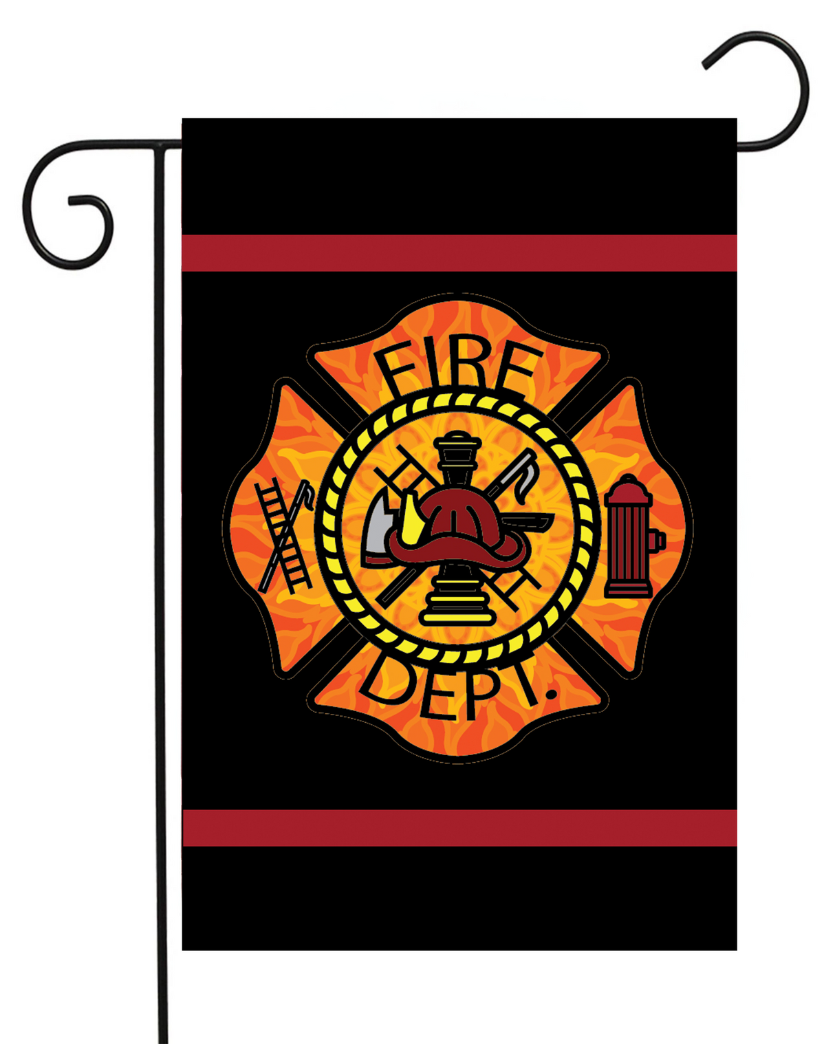 Fire Dept Emblem Garden Flag #G2507