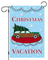Christmas Vacation Wagon Garden Flag #G1202-1