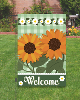 Welcome Sunflower Garden Flag #G1291-1