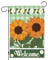 Welcome Sunflower Garden Flag #G1291-1