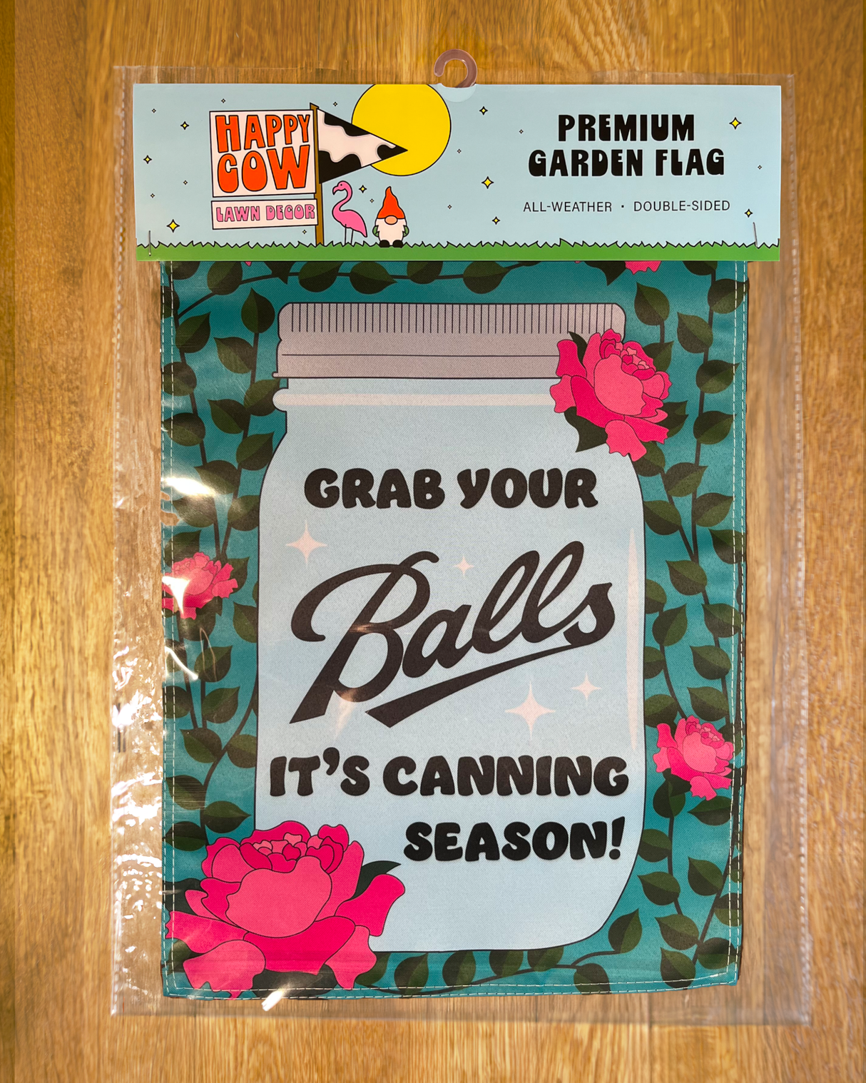 Grab Your Balls Jar Garden Flag #G1561-1