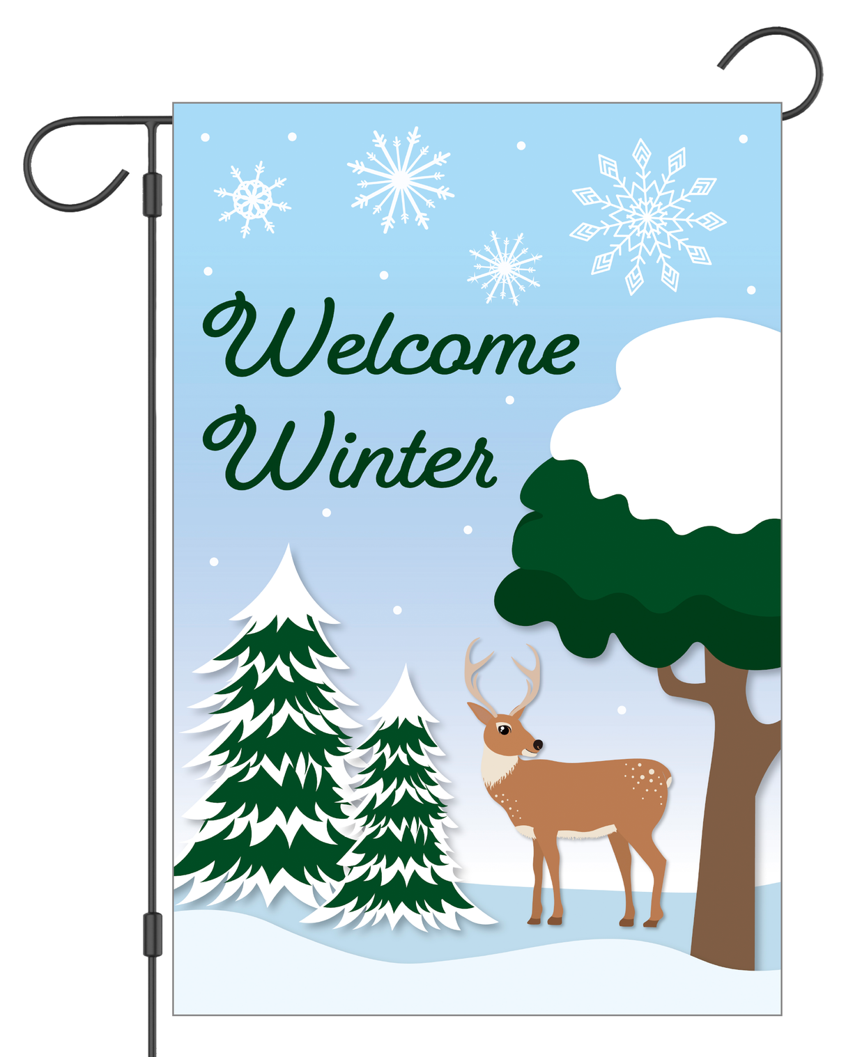 "Welcome Winter" Garden Flag #G1669-1