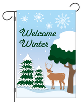 "Welcome Winter" Garden Flag #G1669-1