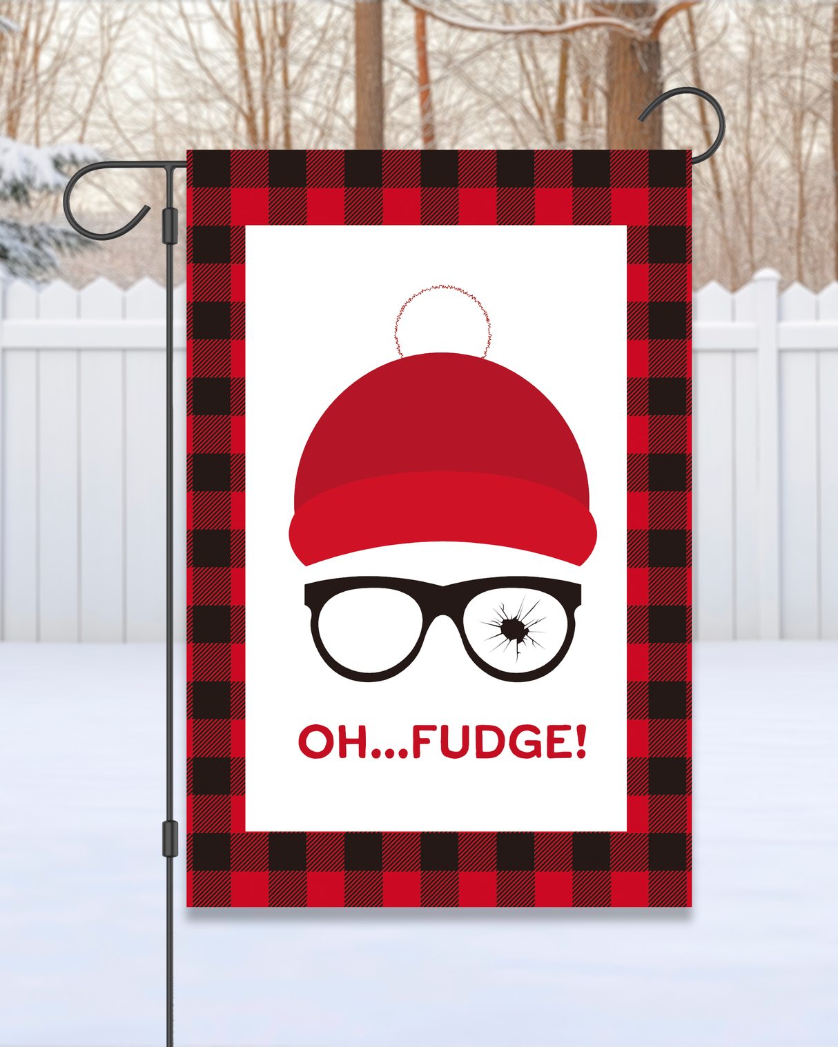 "Oh Fudge" A Christmas Story Garden Flag #G1815-1