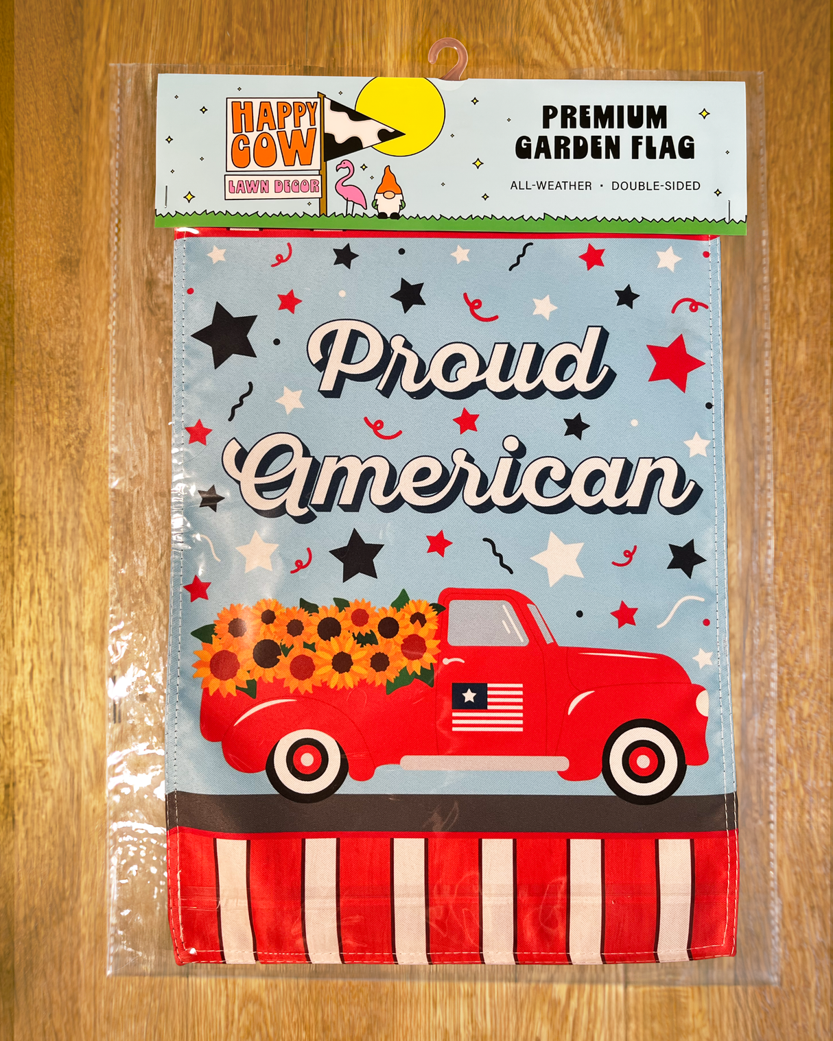 "Proud American" 4th of July Garden Flag #G1887-1