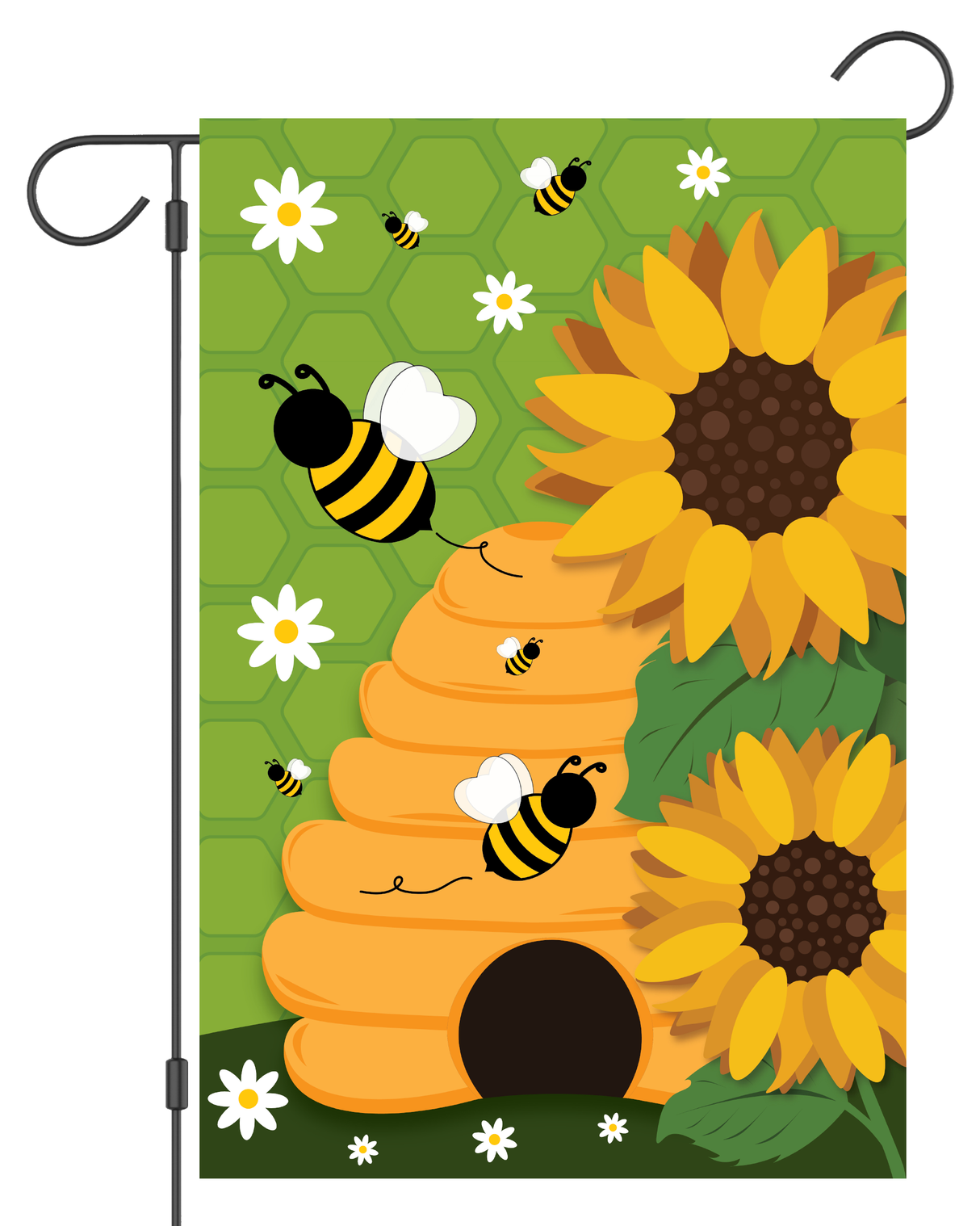 Bees and Sunflowers Garden Flag #G2415-1