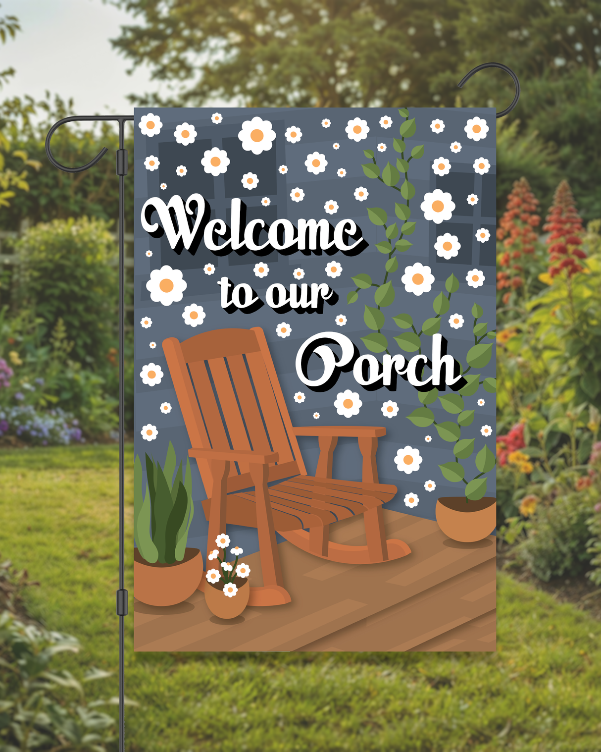 "Welcome to Our Porch" Garden Flag #G2559-1