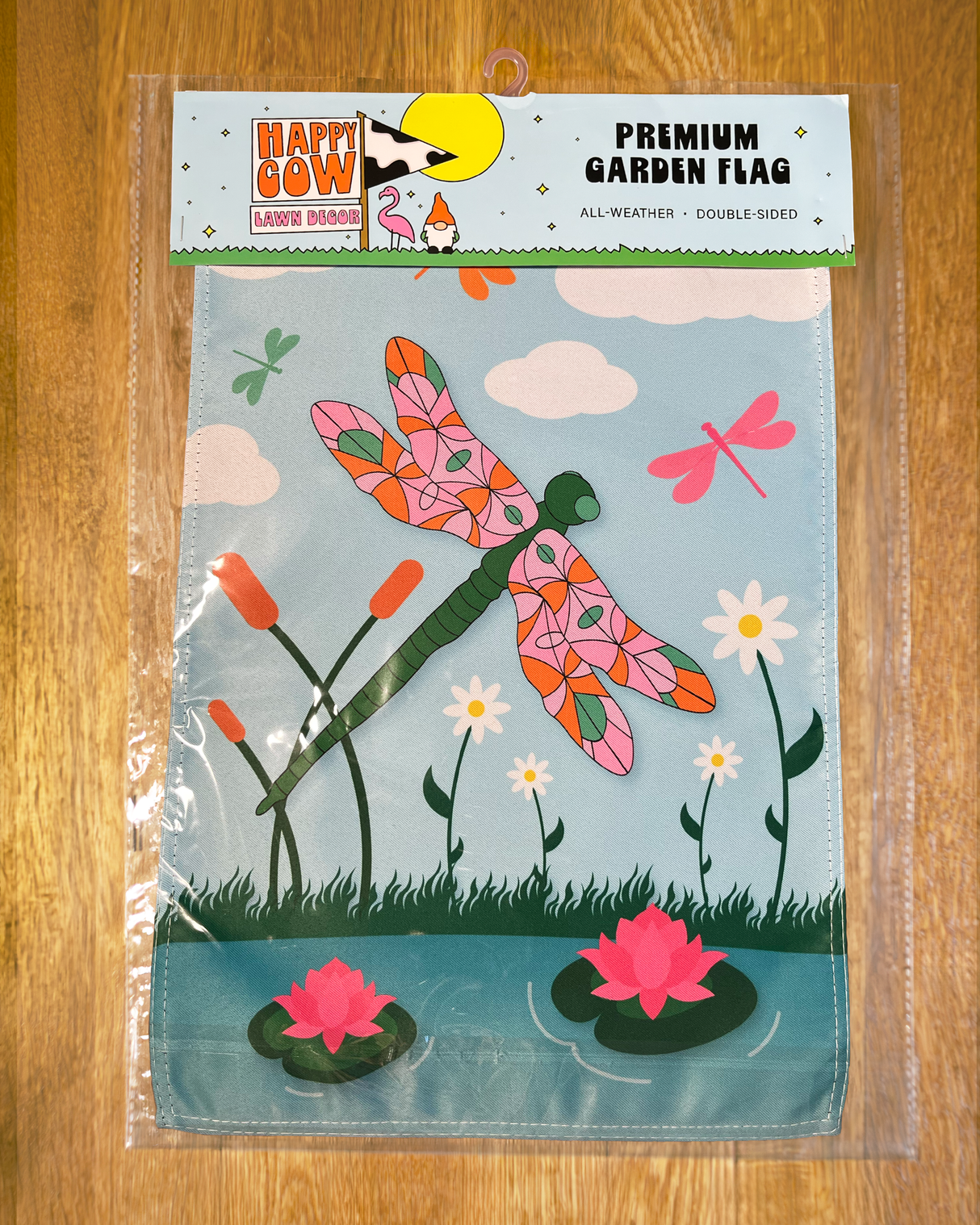 Dragonflies Flying Over Pond Garden Flag #G2577-1