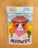 "Meowdy" Cat Garden Flag #G3004