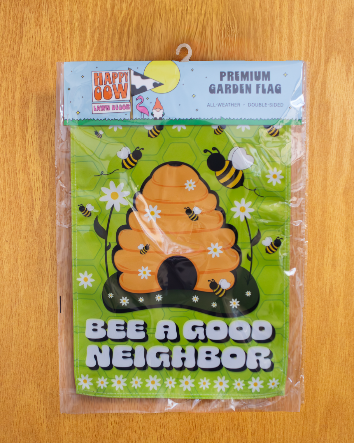 "Bee a Good Neighbor" Bee Hive Garden Flag #G3006