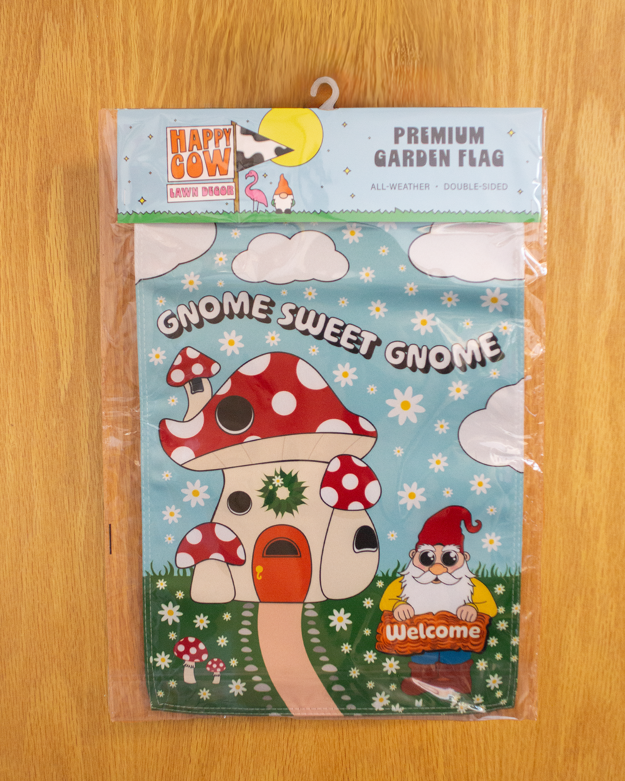 "Gnome Sweet Gnome" Welcome Garden Flag #G3013