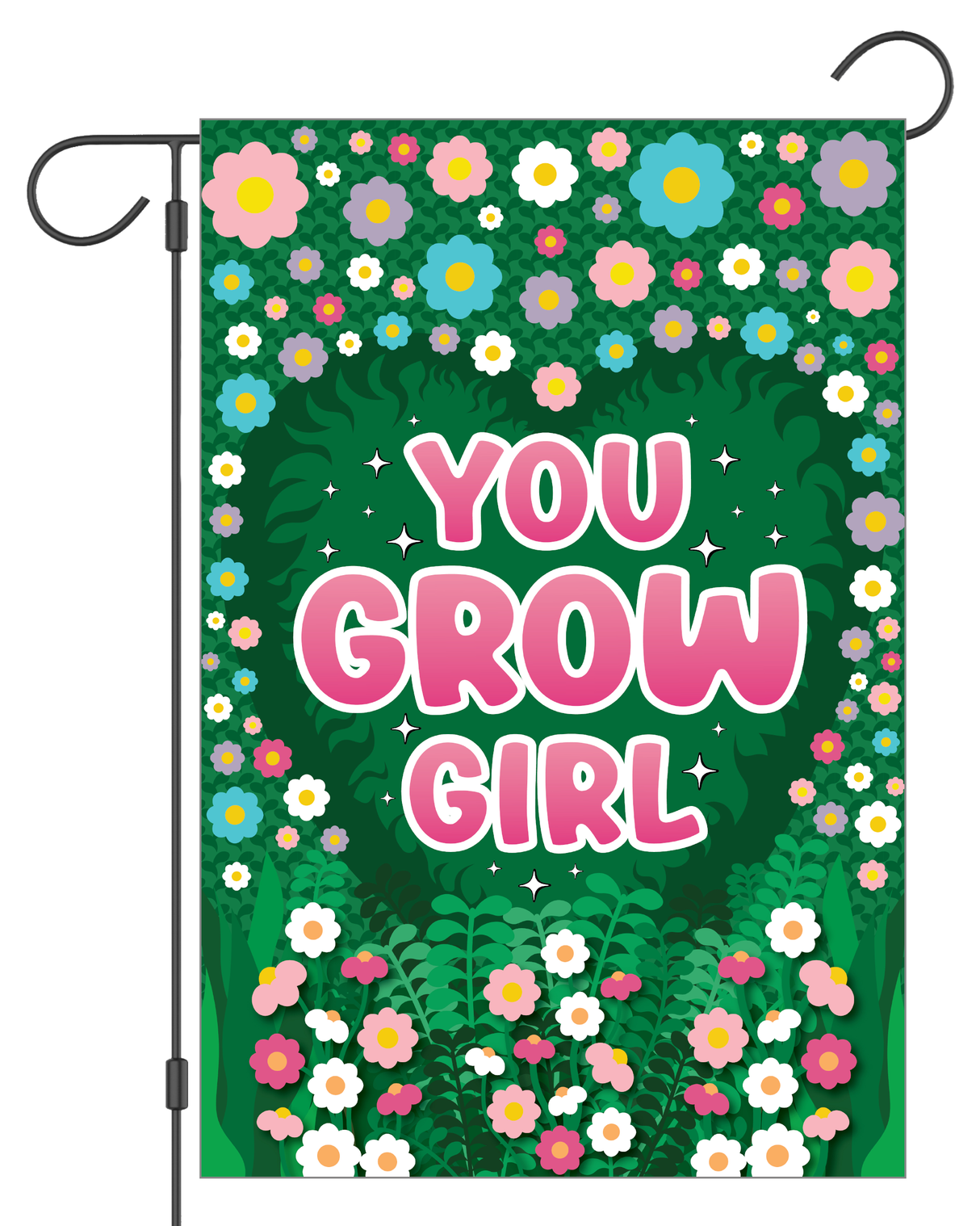 "You Grow Girl" Garden Flag #G3015