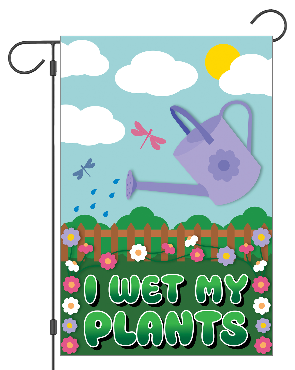 "I Wet My Plants" Garden Flag #G3017