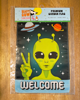 Welcome Alien Garden Flag #G3018