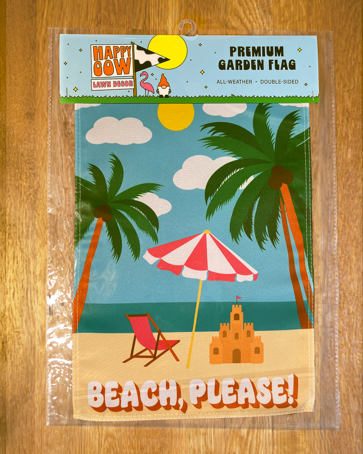 "Beach, Please" Garden Flag #G3020