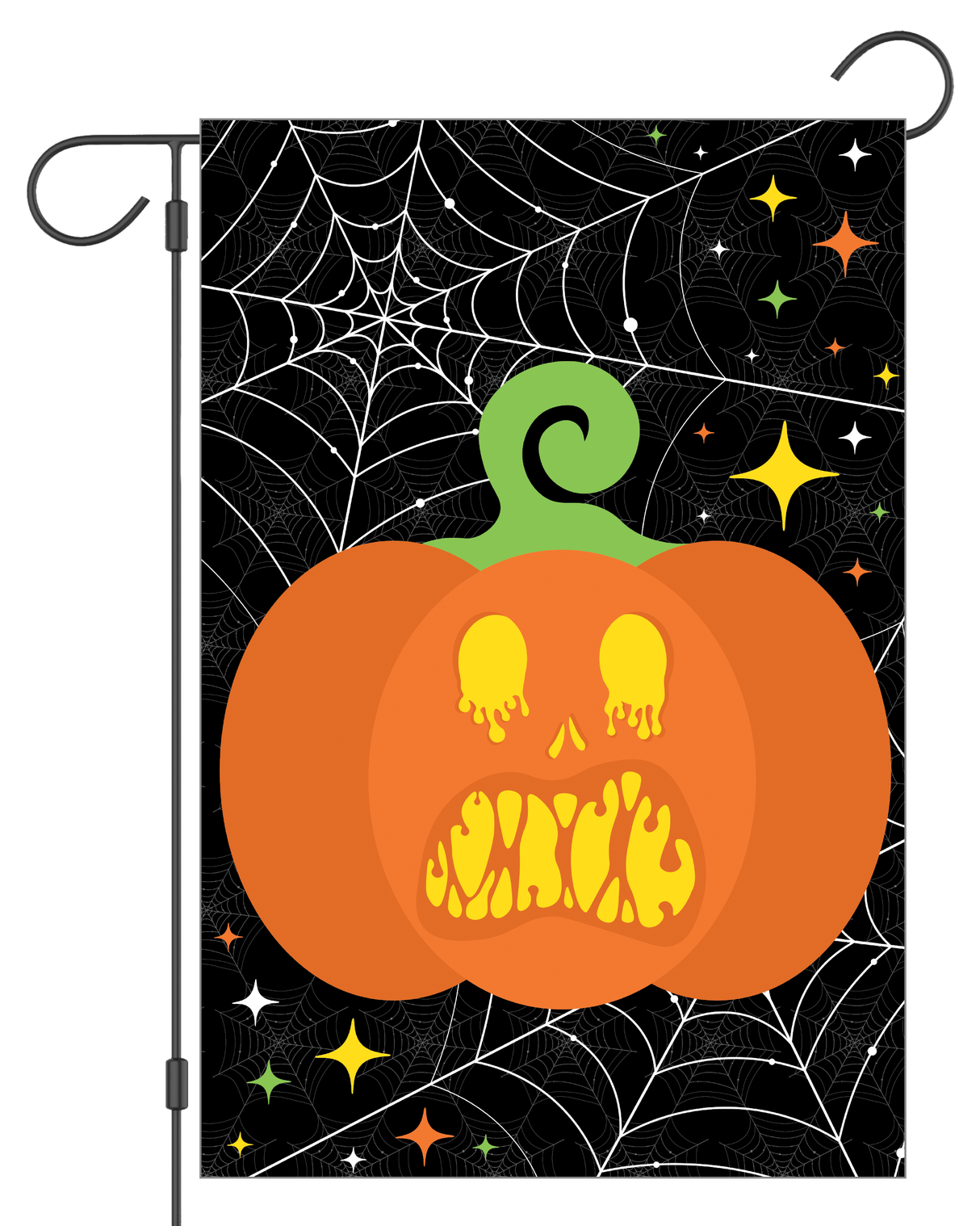 Melting Pumpkin Halloween Garden Flag #G3030