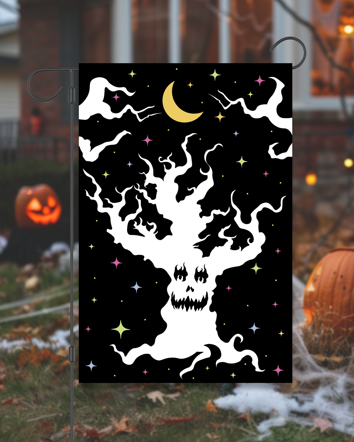 Spooky Halloween Tree Garden Flag #G3031