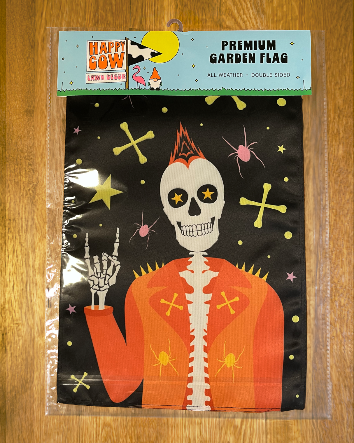 Punk Rock Skeleton Garden Flag #G3033