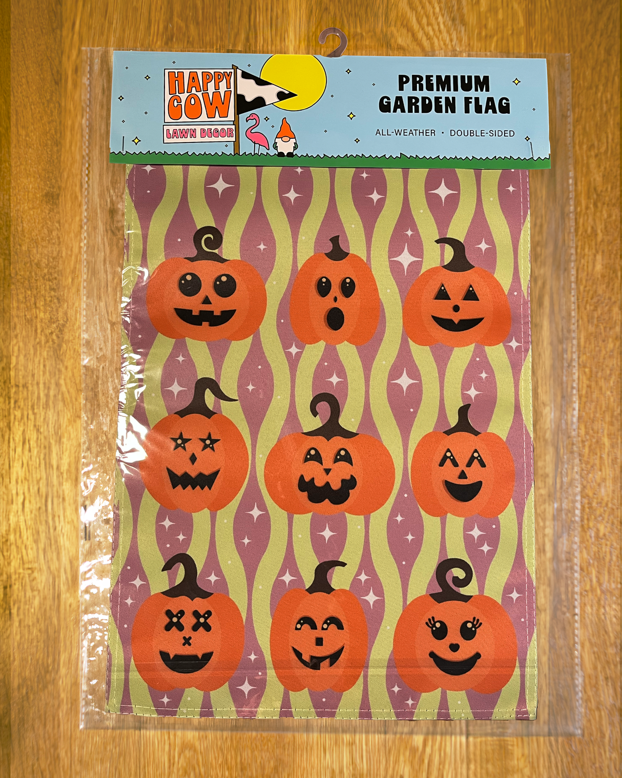 Cute Pumpkin Faces Garden Flag #G3034