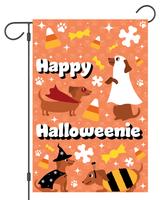 "Happy Halloweenie" Dachshund Garden Flag #G3036