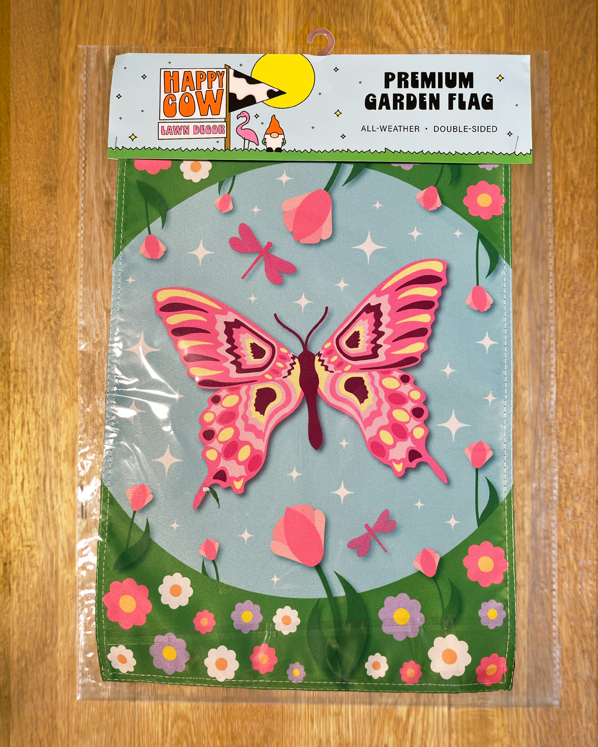 Spring Butterfly (Purple and Yellow) Garden Flag #G3039