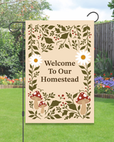 "Welcome to Our Homestead" Garden Flag #G3060