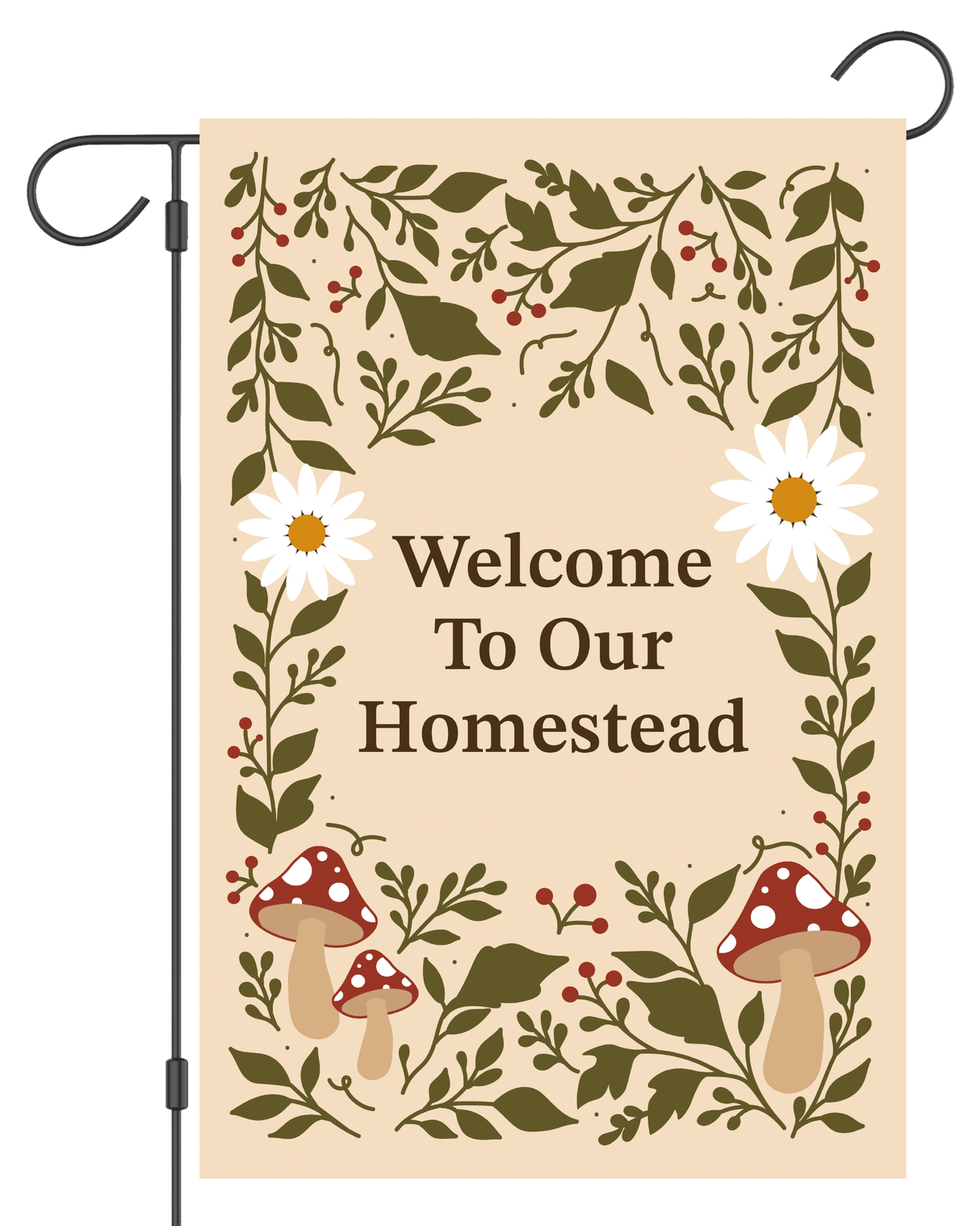 "Welcome to Our Homestead" Garden Flag #G3060