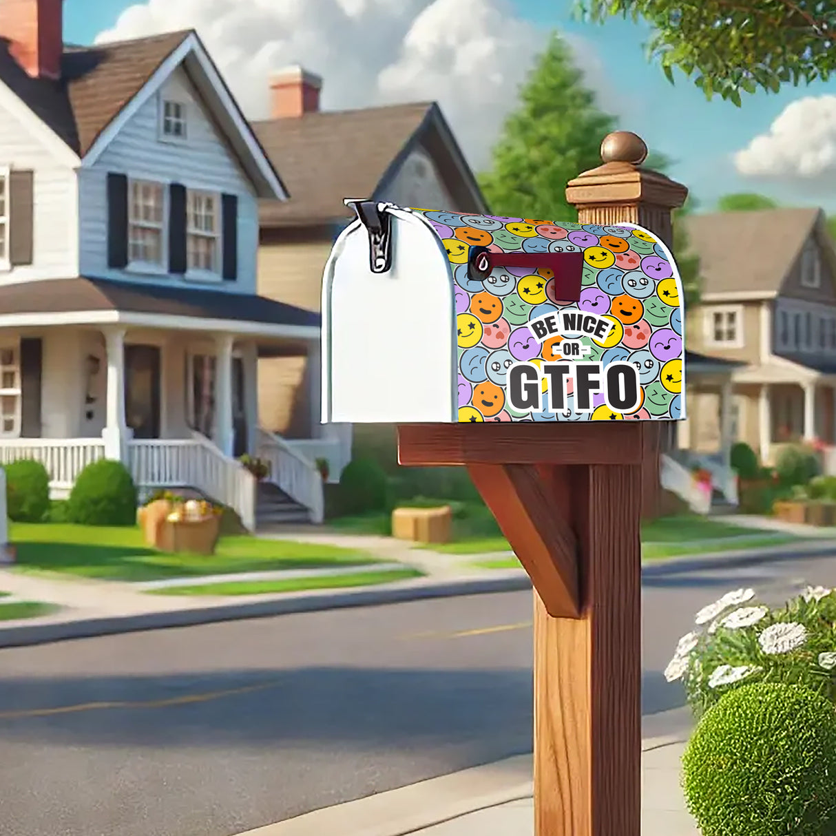 Be Nice or GTFO Mailbox Cover #MC0015