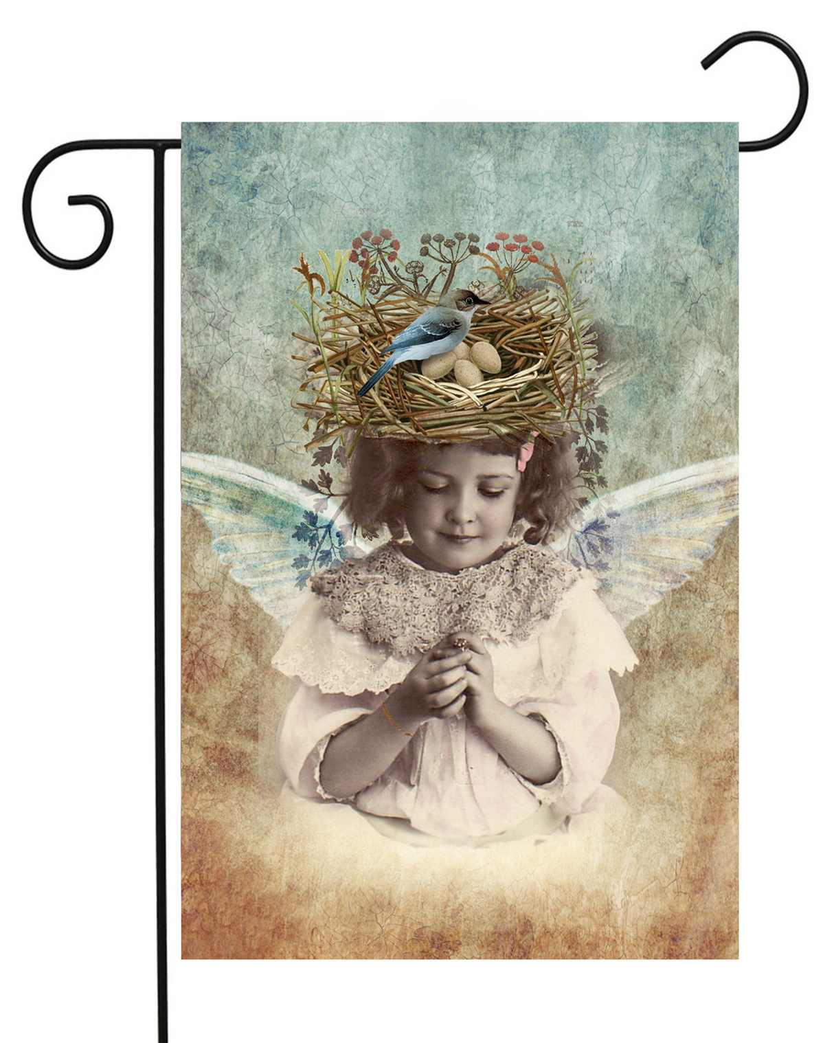 Garden Angel Child Garden Flag #G2179