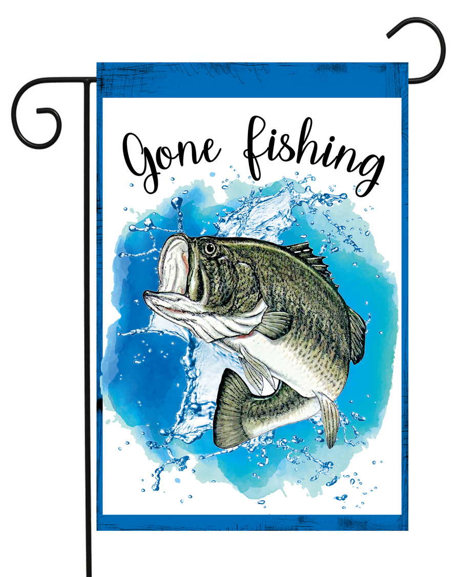 Gone Fishing Garden Flag #G1731