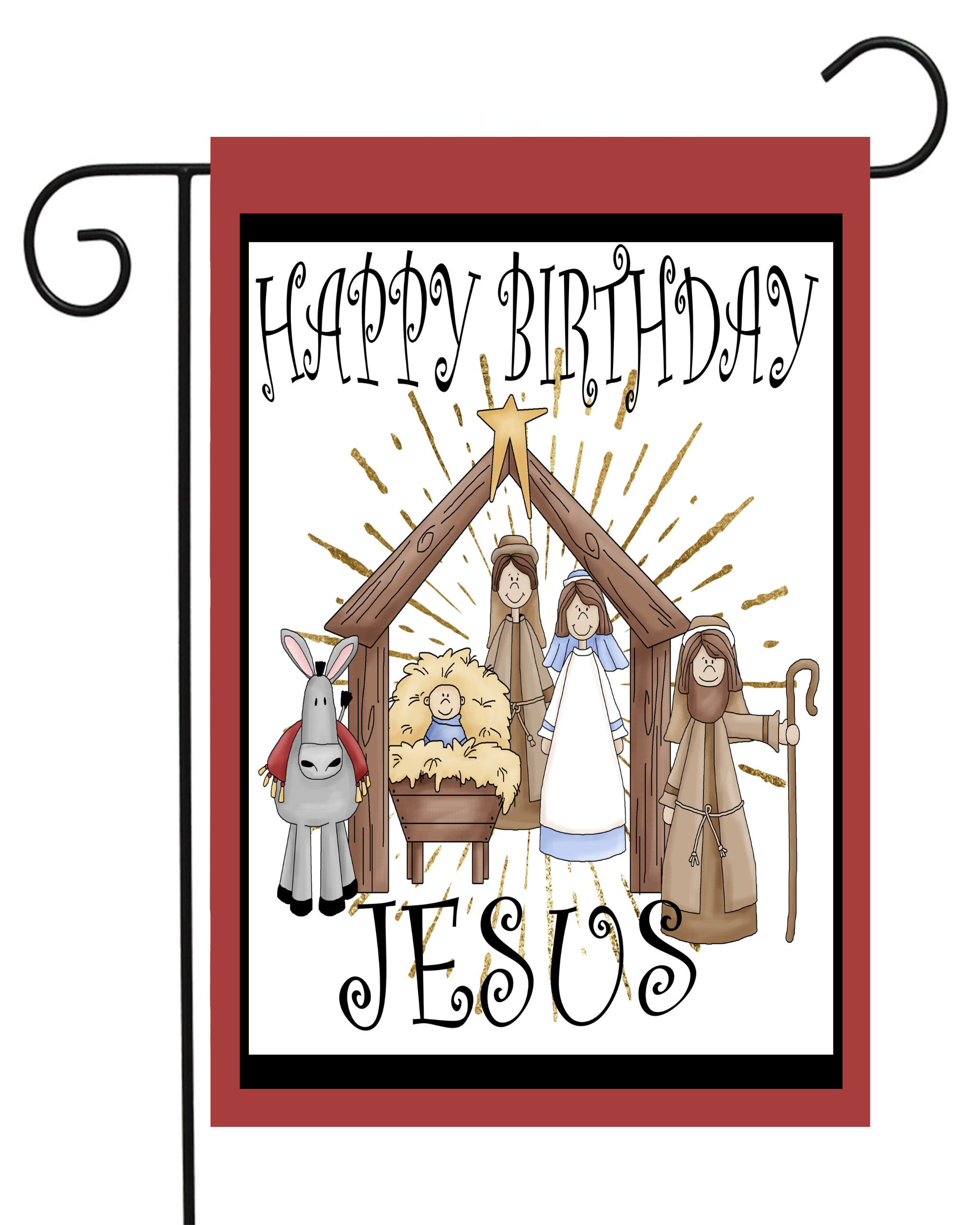 Happy Birthday, Jesus Garden Flag #G1618