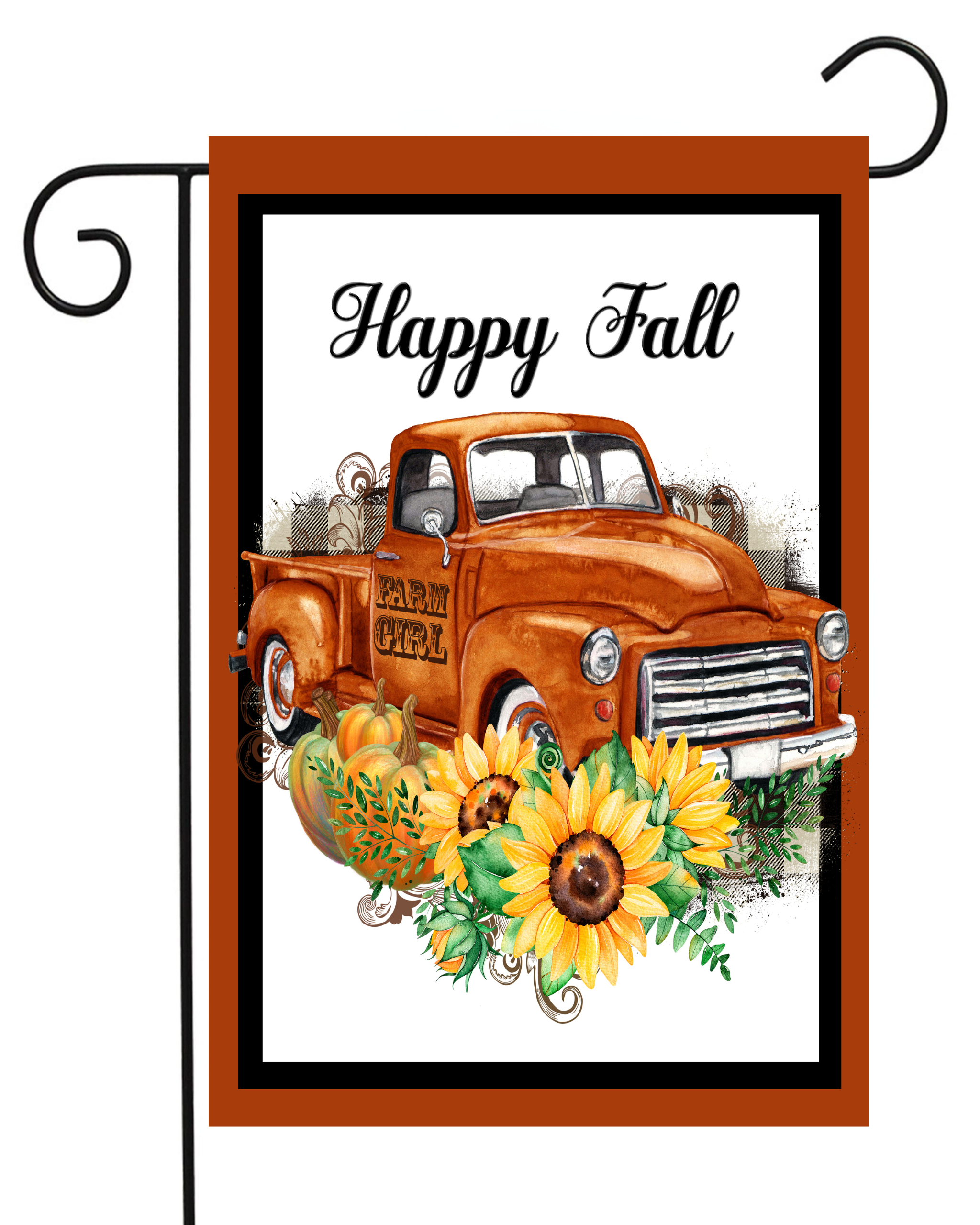 Happy Fall Pick Up Truck Garden Flag #G1646