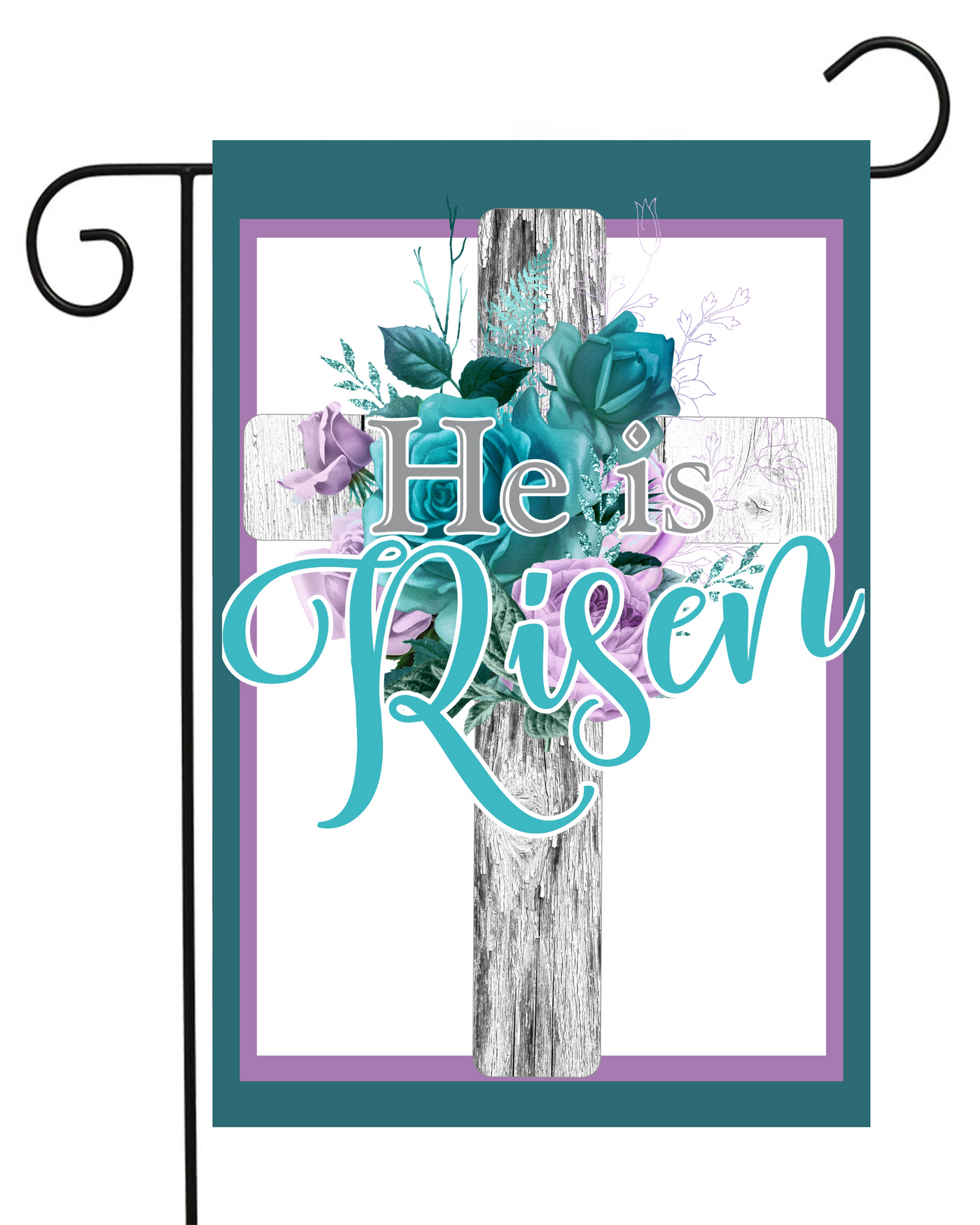 He Is Risen Pastel Garden Flag #G1878