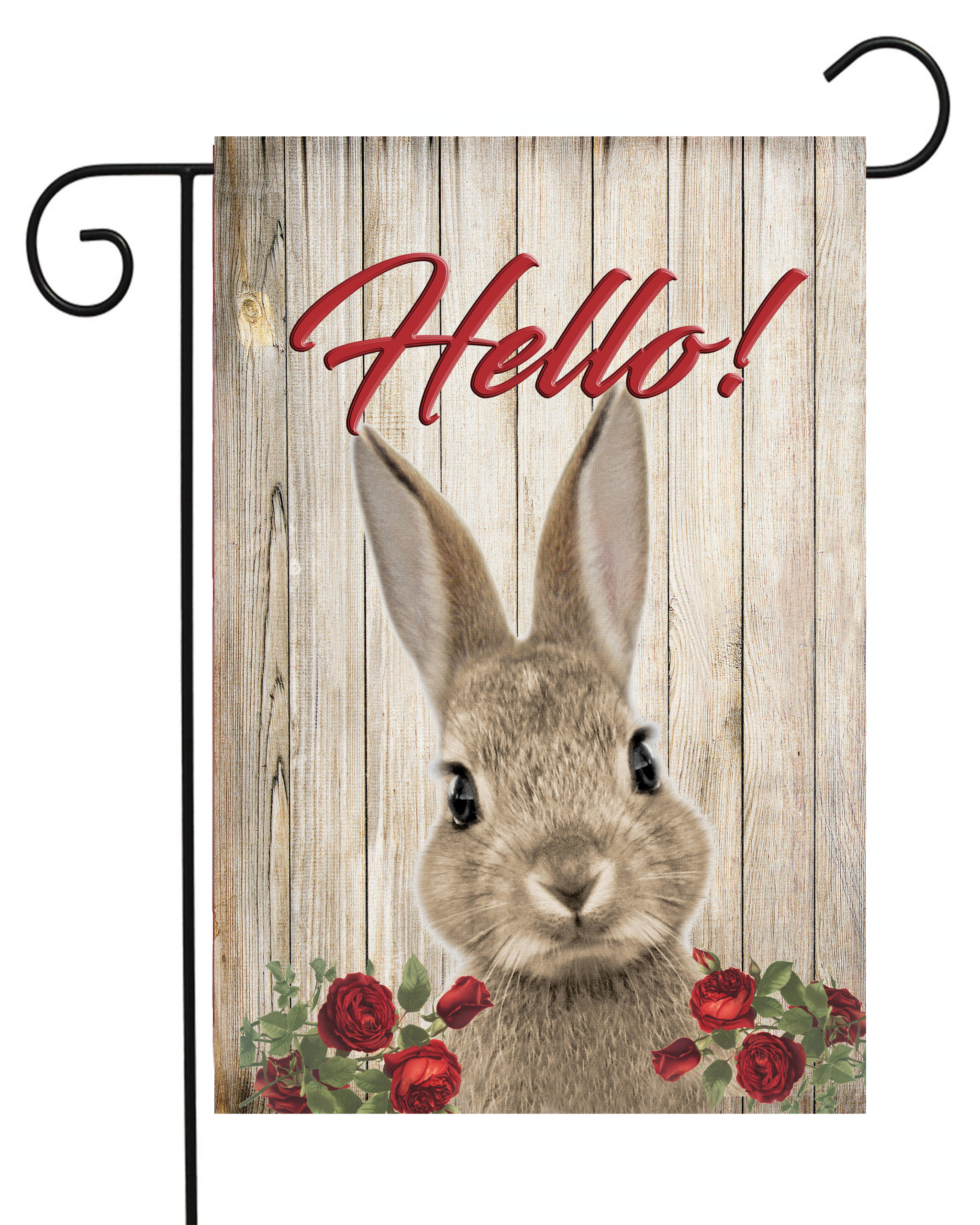 Hello Bunny Garden Flag #G1029