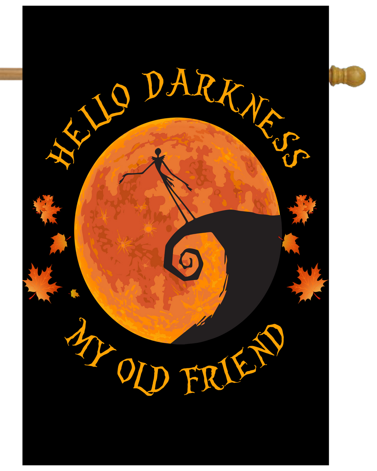 Hello Darkness My Old Friend House Flag #H2026