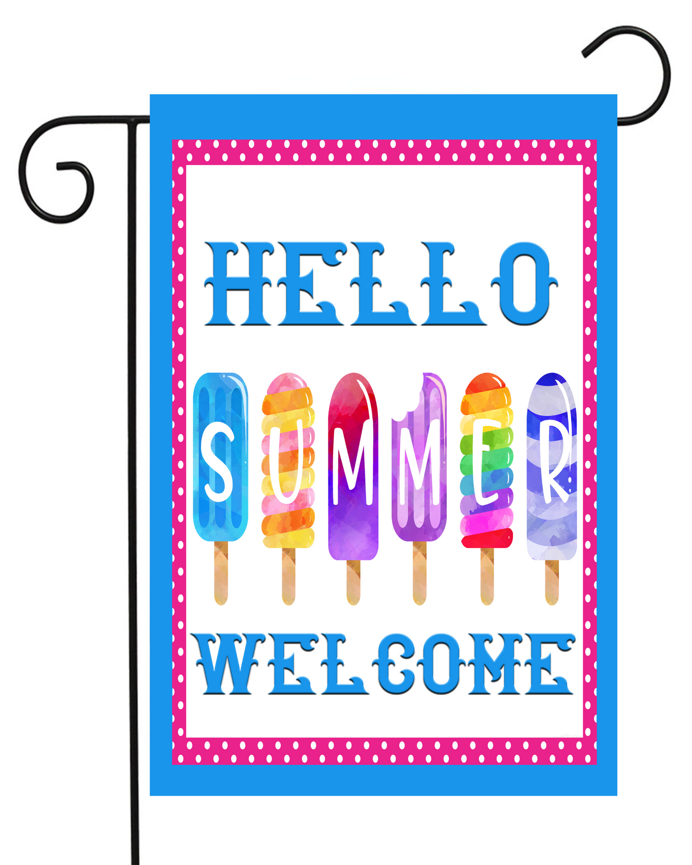 Hello Summer Welcome Garden Flag #G1590