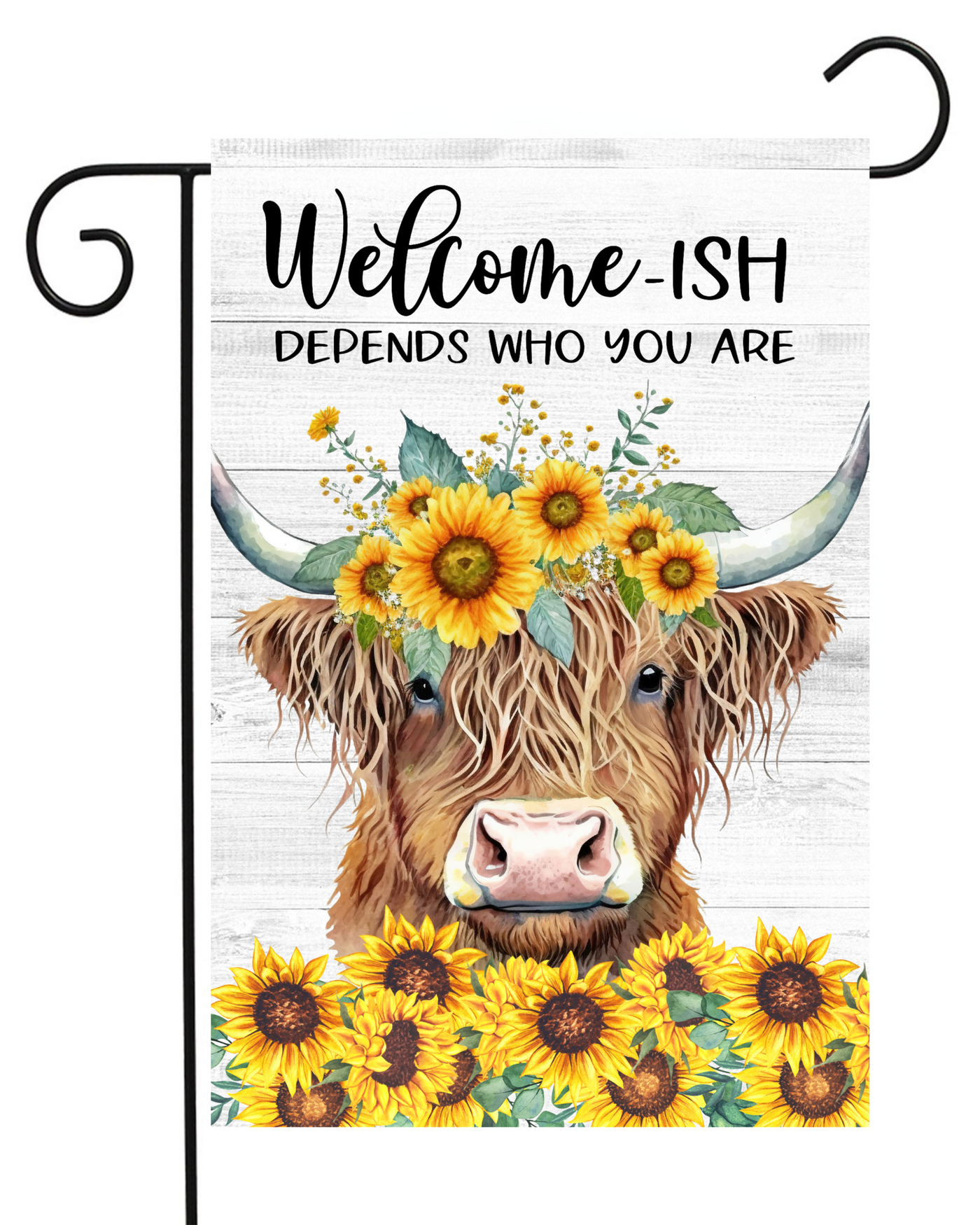 Highland Cow Welcome Garden Flag #G2544