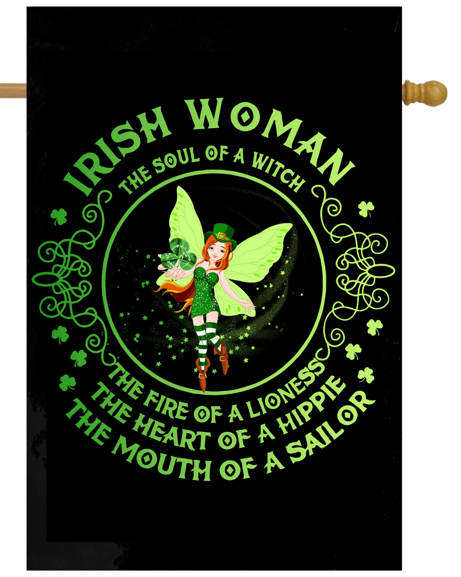 Irish Woman House Flag # H1914