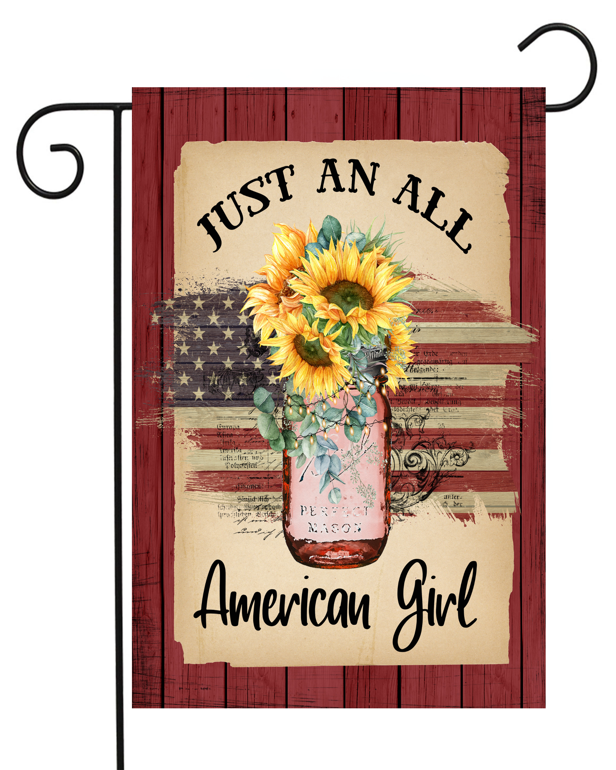 Just an All American Girl Garden Flag #G1903