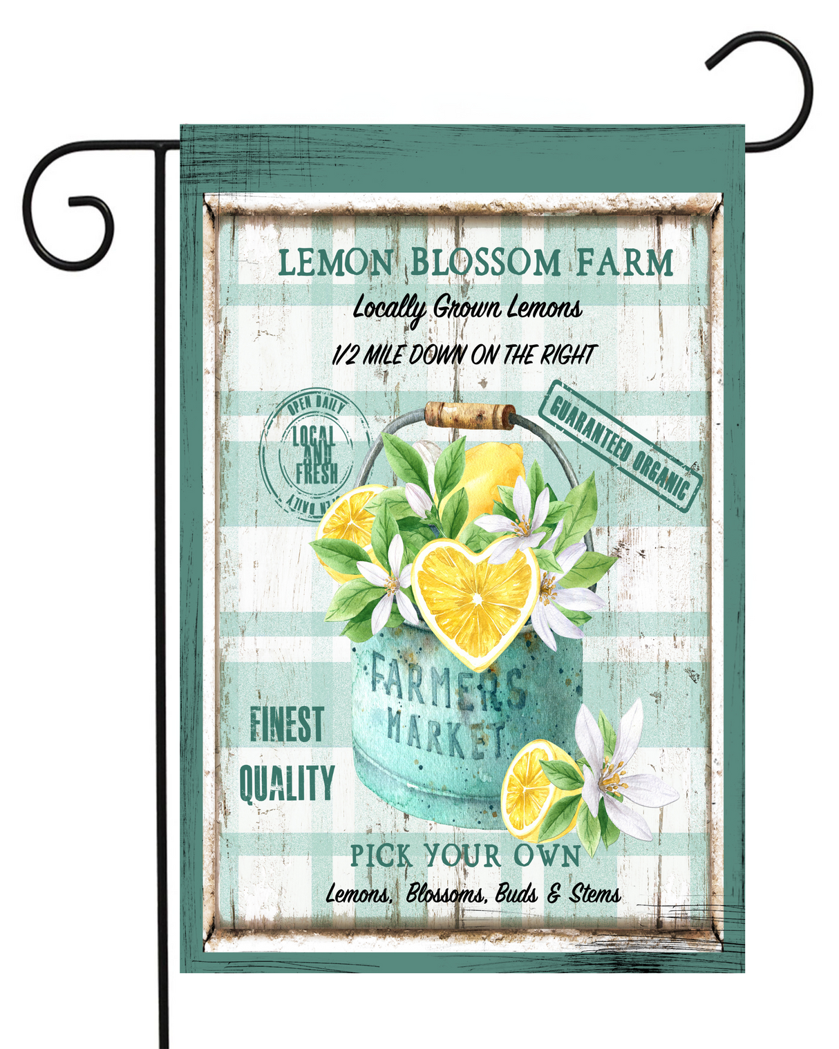 Lemon Blossom Farms Garden Flag #G2088