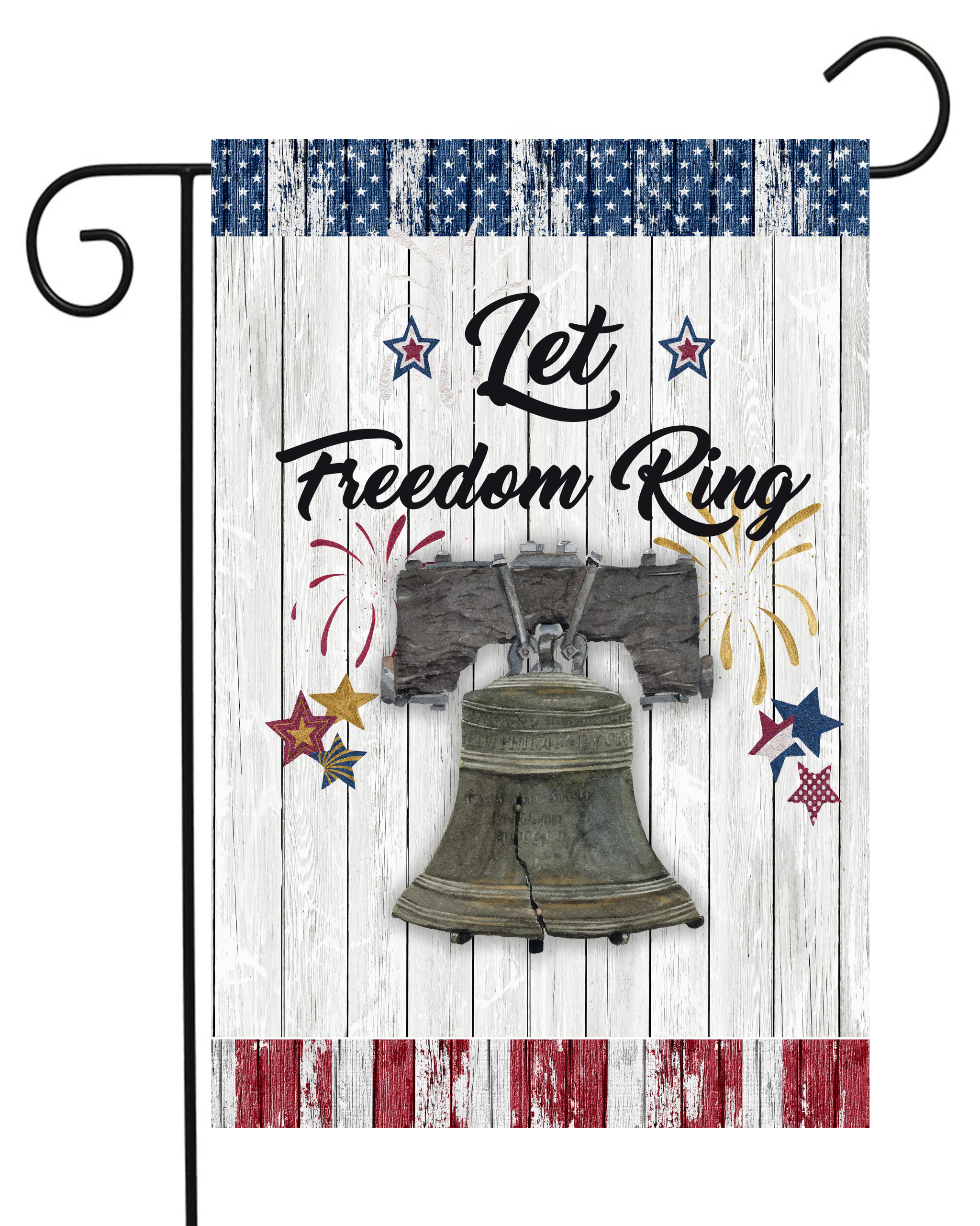 Let Freedom Ring Garden Flag #G1886