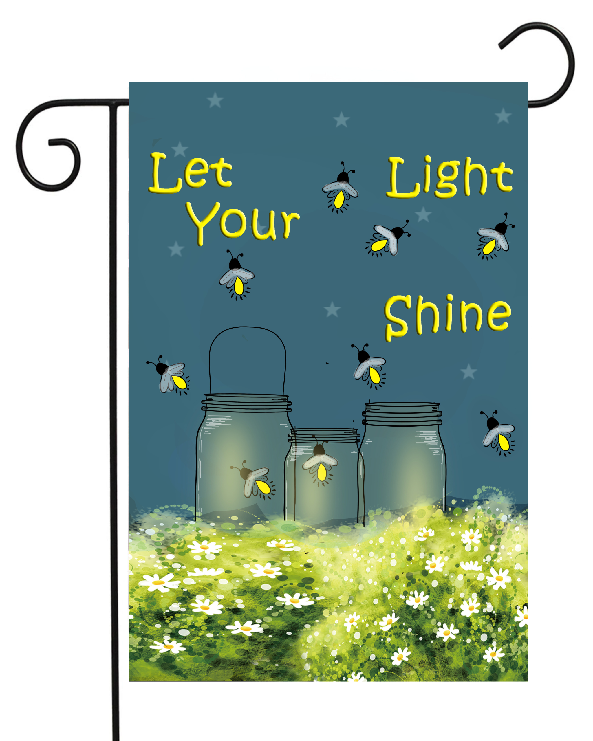 Let your Light Shine Light Bugs Garden Flag #G1445