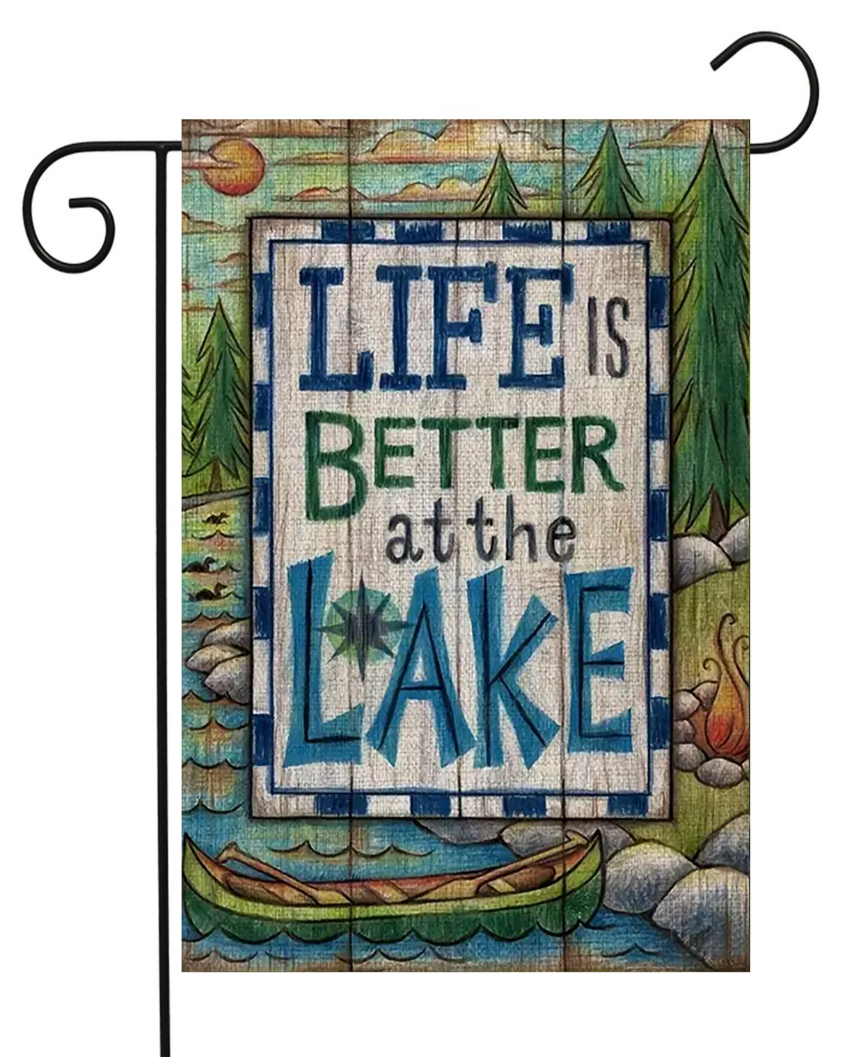 Life is Better at the Lake Garden Flag #G2640