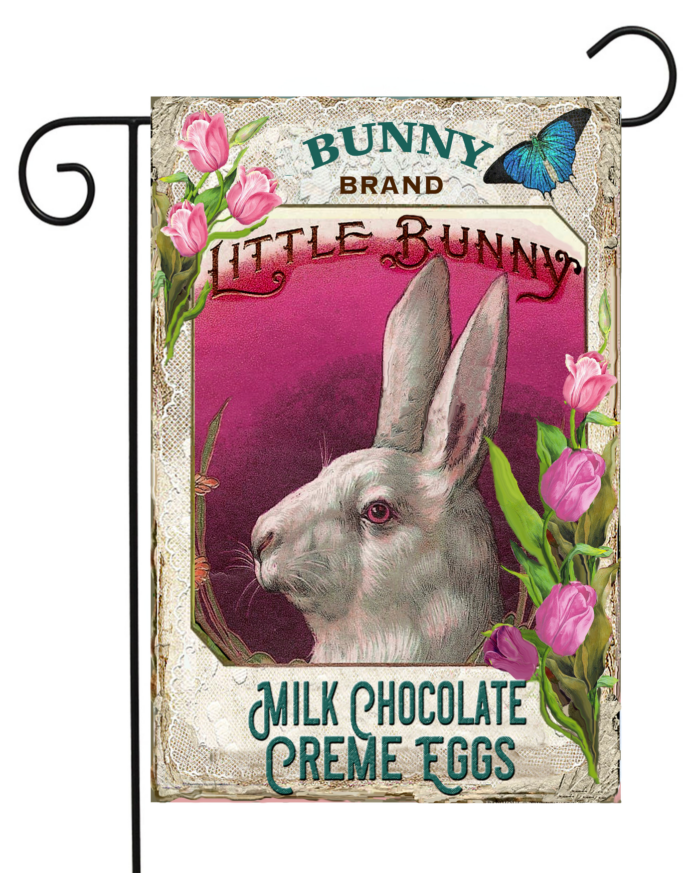 Little Bunny Brand Milk Chocolate Creme Eggs Garden Flag #G1491