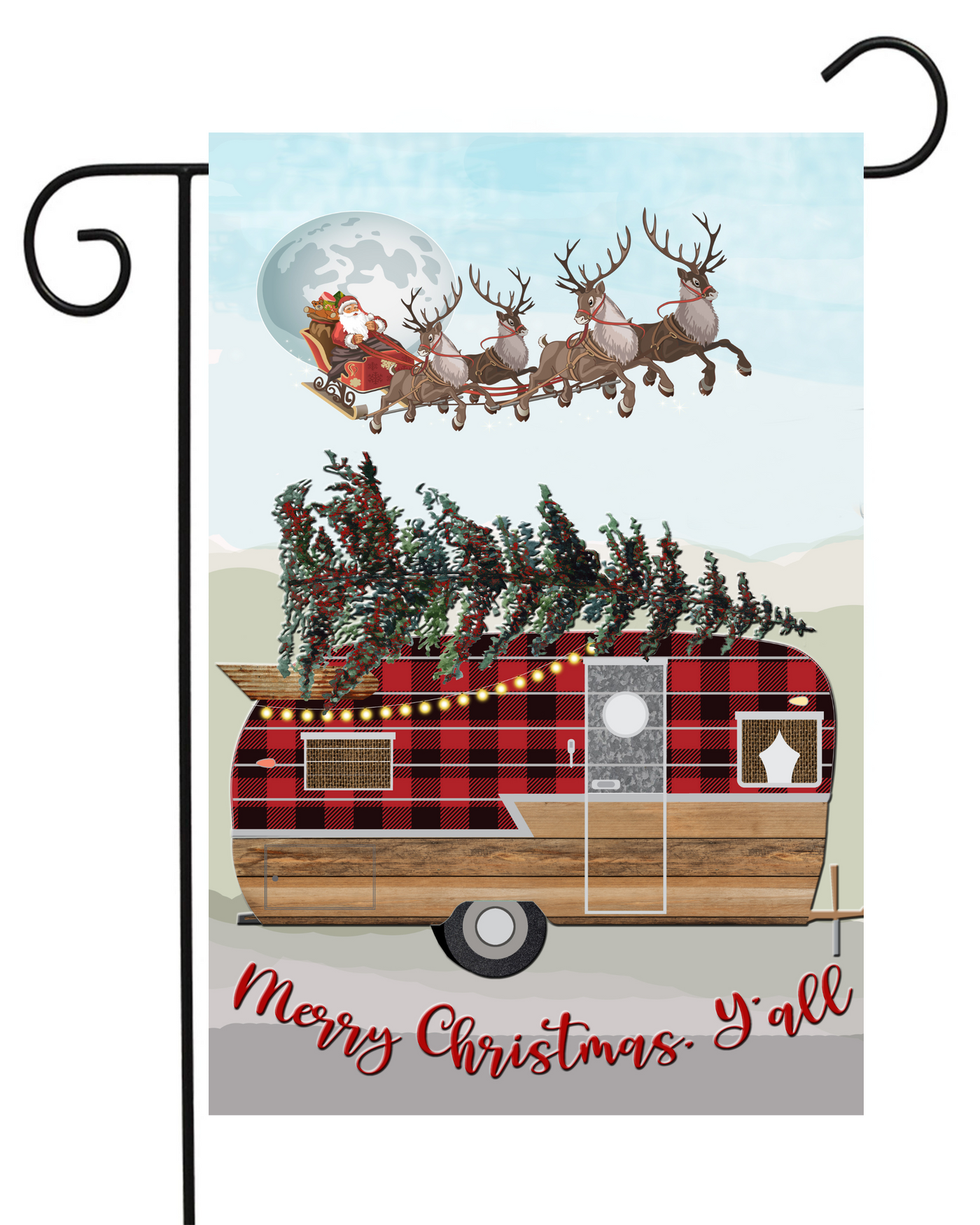 Merry Christmas Camper Garden Flag #G1653