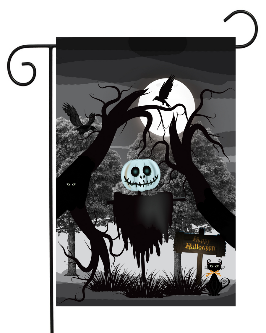 Nightmarish Pumpkin Man Halloween Garden Flag #G1182