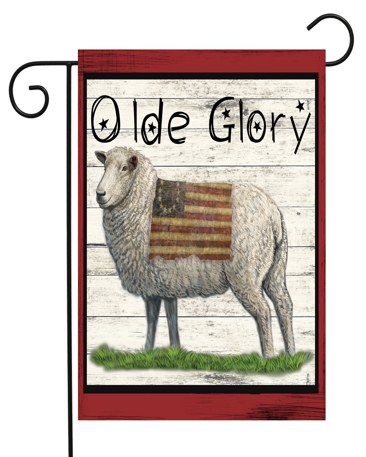 Olde Glory Sheep Garden Flag #G2152