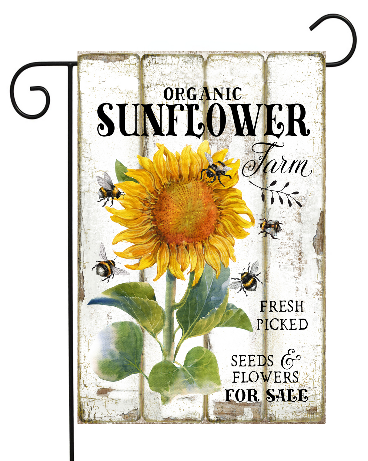 Organic Sunflower Farm Garden Flag #G2052