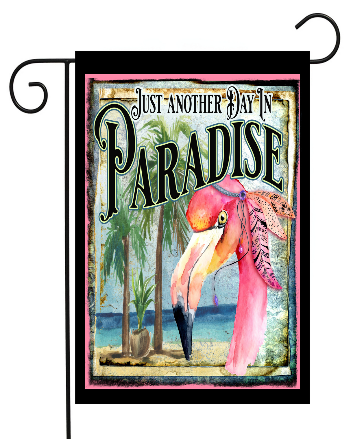 Paradise Flamingo Garden Flag #G1962